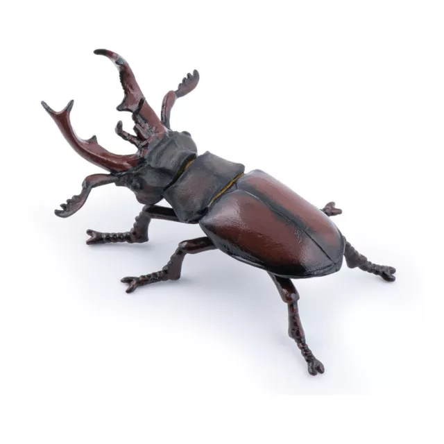 PAPO Wild Animal Kingdom Stag Beetle Toy Figure, Black/Red (50281)