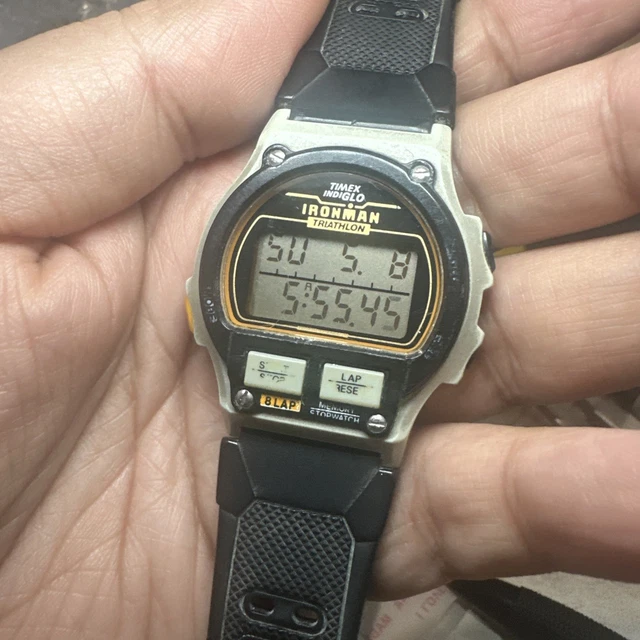 TIMEX IRONMAN TRIATHLON Mens Watch 38mm 30 Lap Digital Black  display picture 2