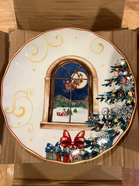 WILLIAMS SONOMA Twas the Night Before Christmas Dinner Plate