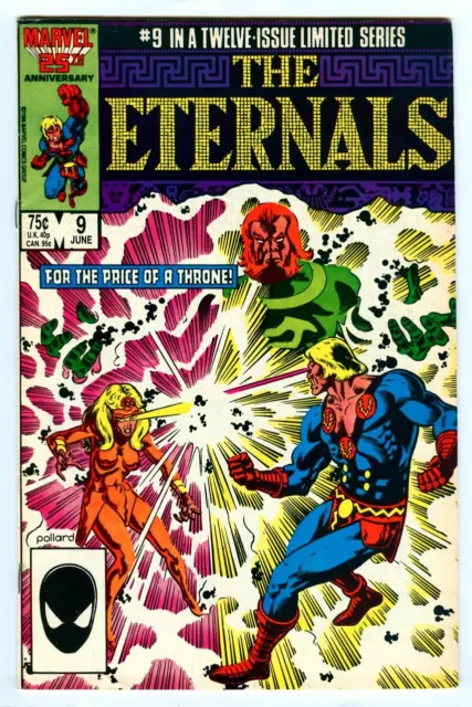 Jack Kirby's The ETERNALS #9 Ikaris! Makkari! Sersi! Thena! Kingo! (Marvel 1986)