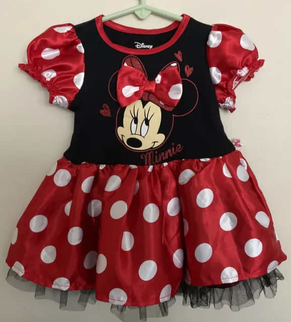 Disney Minnie Mouse Dress / Costume Size 12 Mos New With Tag