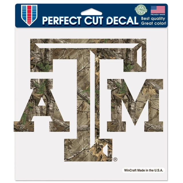 WinCraft Texas A&M Aggies 8" x 8" Camo Color Decal