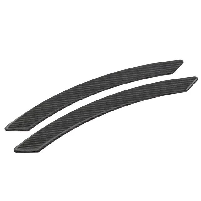 2x Adesivo a righe protezione sopracciglia protezione sopracciglia parafango auto fibra di carbonio universale