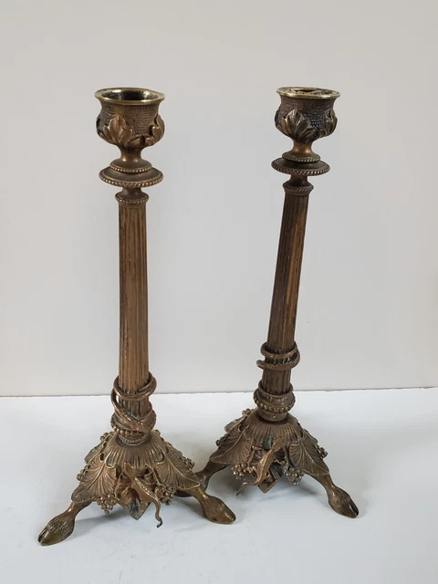 Diminutive Pair of 19th Century French Louis XIV Bronze Doré Chandeliers