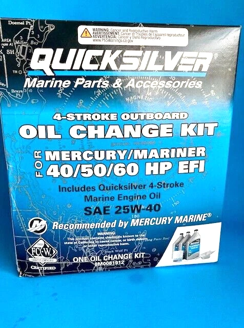 Mercury Marine Mercruiser Quicksilver Oil Change Kit 8M0081912 NEW
