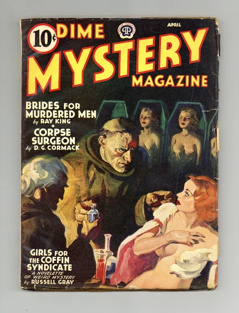 Dime Mystery Magazine Pulp Apr 1940 Vol. 23 #1 VG