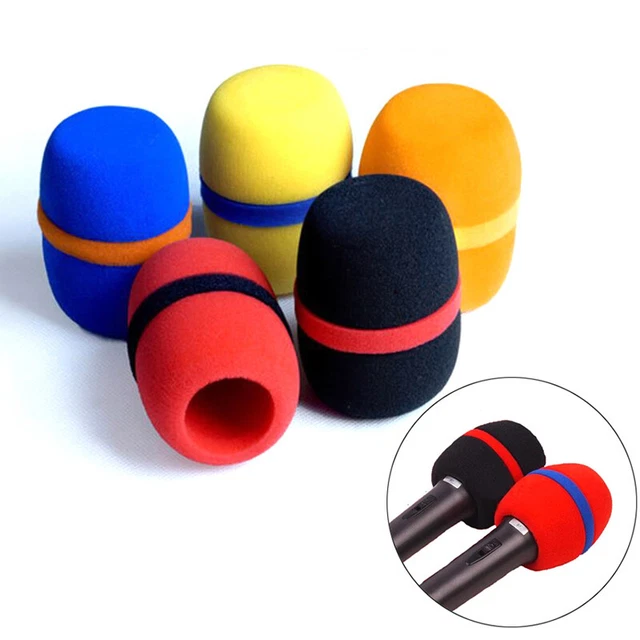 5Pcs Microphone Sponge Foam Cover For Microphone Sponge Filter Wind ShieldB-HV