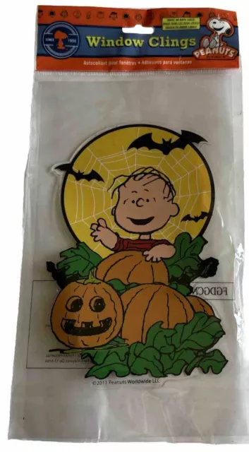 Peanuts Window Clings Linus In The Pumpkin Patch 2013 Peanuts Worldwide New