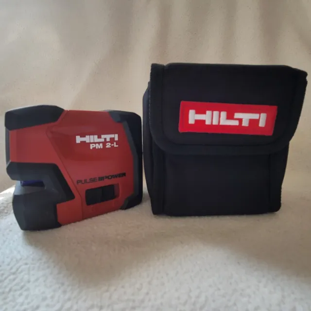 HILTI PM 2-L RED LINE LASER - SELF-LEVELING LASER LEVEL 8 Rechargeable Batteries