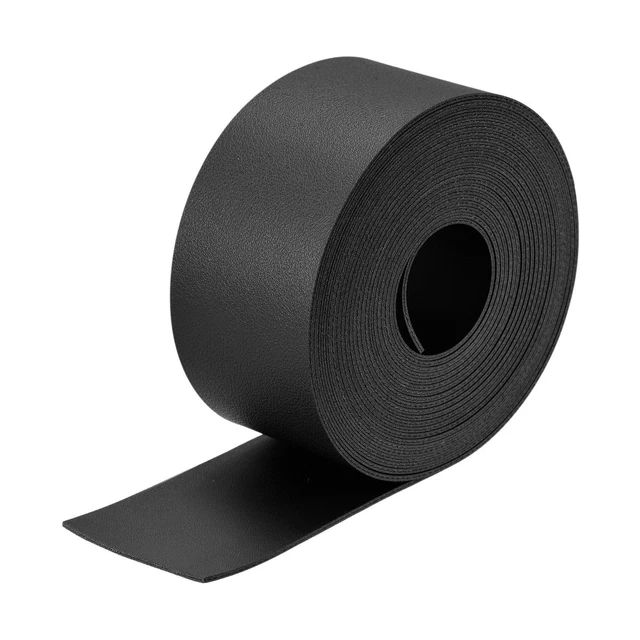 Imitación Cuero Tira Cuero Correa Doble Cara 500cm x 5cm Negro para DIY Bolsos