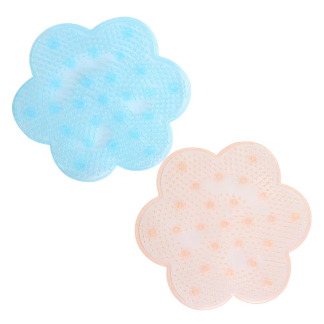 2 Pcs Bodenmatte Aus Silikon Duschmatte Bodenmatte Duschfüße Fräulein