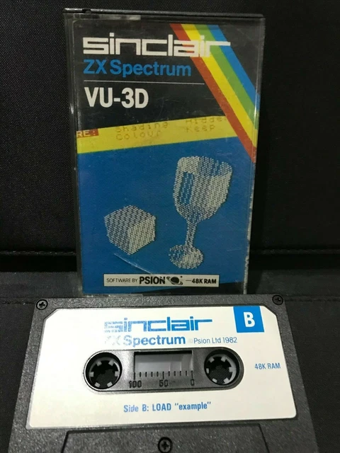 Sinclair ZX Spectrum – Vu Calc Par Psion – Logiciel D'occasion – Vintage