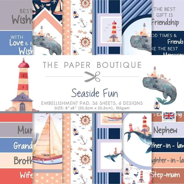 Am Meer Spaß Papierpad oder Verzierung Pads - Die Papier Boutique - Strand Meer