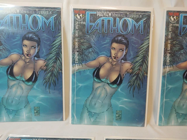 9 Fathom: Preview Special 1st Appearance Michael Turner Top Cow Comic Book 3