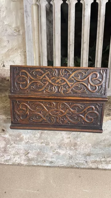 Clearance Two 17th  Century Style Oak Carved Front Chest Of  Drawers Scrolling 2