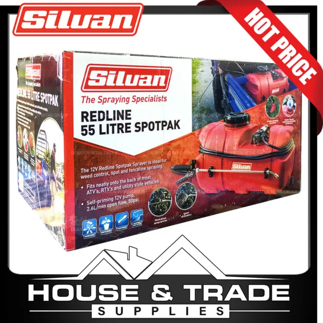 Silvan Sprayer 50L Redline Spotpak 12v Self Contained SP55-R1