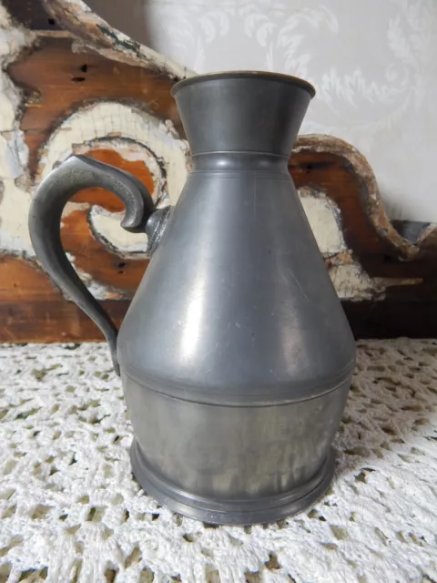 Antique Pewter Jug Pint Whiskey Cork Ireland Joseph Austen & Son Haystack