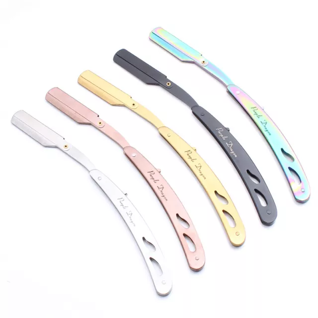 Fashion Stainless Steel Straight Edge Razor Barber Shave Manual Shaving Knife