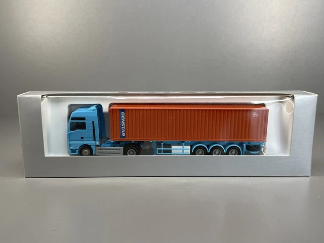 1:87 AWM / AMW semirimorchio container MAN Genstar IMBALLO ORIGINALE ...