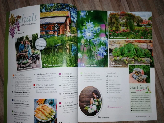 GARTEN FLORA GÄRTNERN, erleben und genießen MAI 2024 Magazin Heft