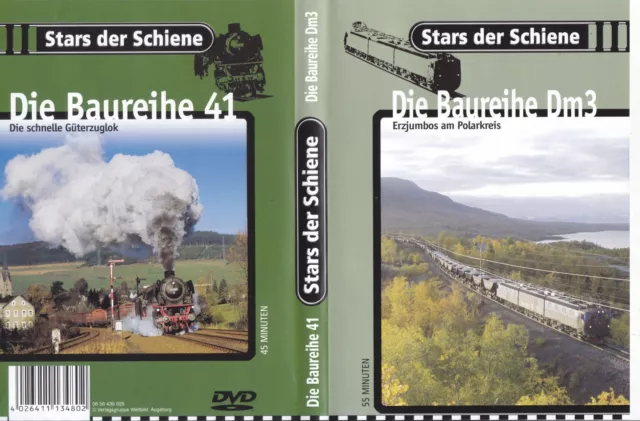 DVD Stars der Schiene mit 2 CD´s: BR 41 + BR Dm3 Erzjumbos am Polarkreis