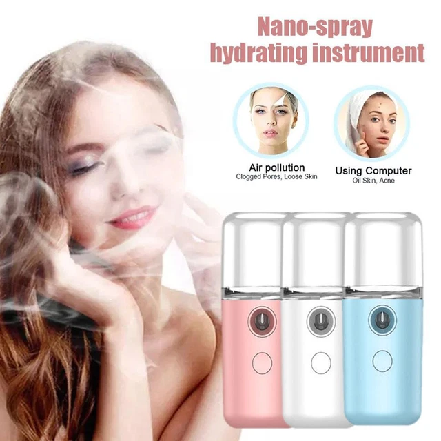 Spruzzatore nebbia portatile nano viso 30 ml per disinfezione e idratazione del viso'