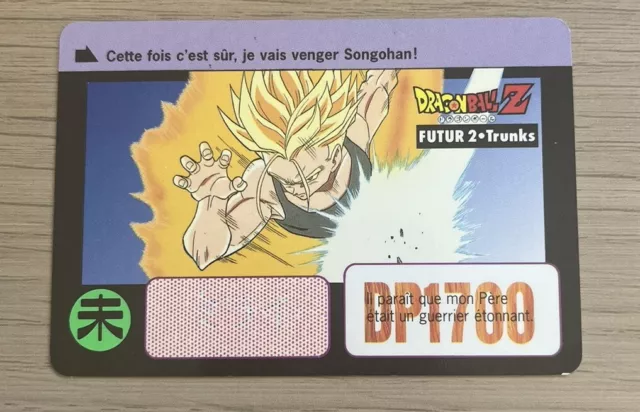 🇫🇷 Dragon Ball Carte Futur 2 Trunks Part 16 Carddass Bandaï 1995 FR DP 1700