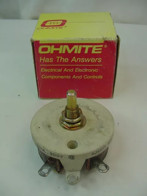 Ohmite Rheostat Rjs80R 50 Watt 80 Ohm Model J