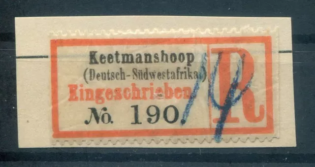 Dswa Einschreibzettel R-Zettel Keetmanshoop (Aa3316