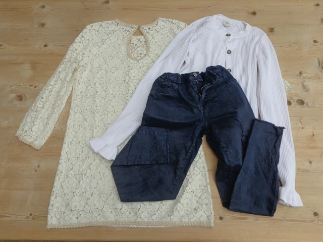 Girls Age 11-12 Bundle Party Dress Jeans River Island Cardigan