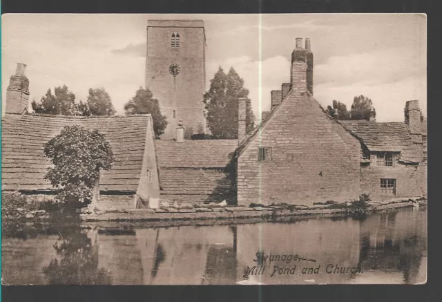 Lovely Scarce Old Postcard - Mill Pond & Church - Swanage - Dorset 1905