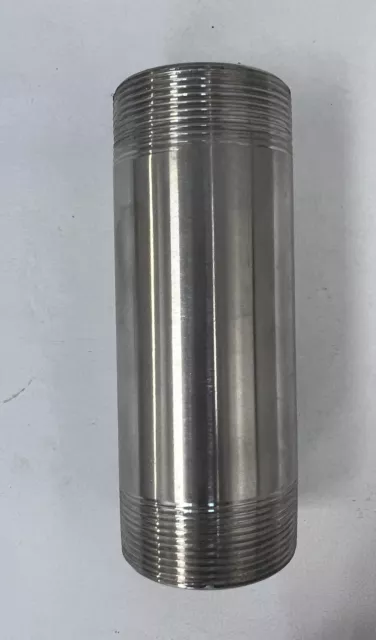 2" X 6" Threaded NPT Pipe Nipple 304 Stainless Steel