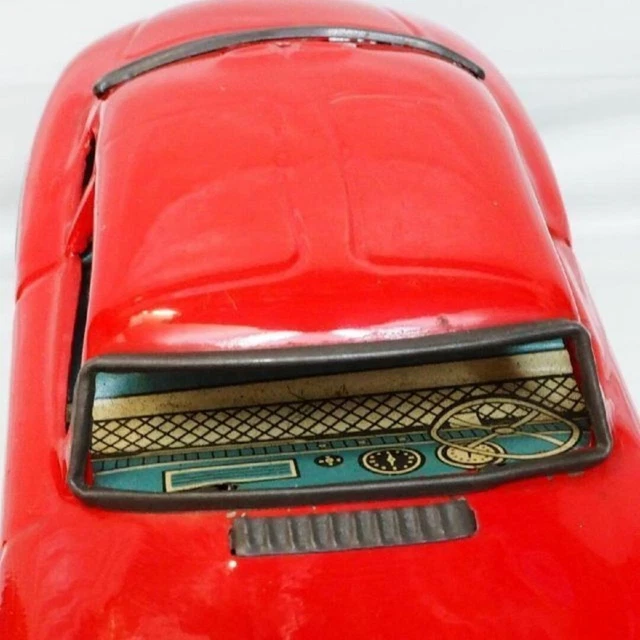 Nomura Toy Kosuge Mercedes 300 SL Rouge - Jouet Japonais Filoguidé En Tôle - Occasion