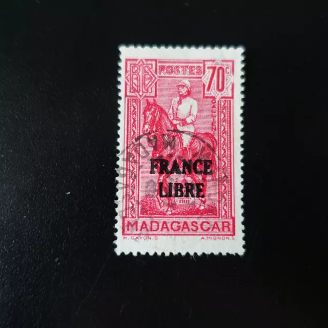 France Colonie Madagascar N°244 France Libre Oblitéré