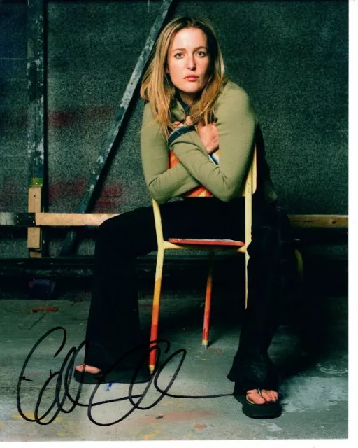 GILLIAN ANDERSON Signed Autographed 8x10 THE X FILES DANA SCULLY Photo