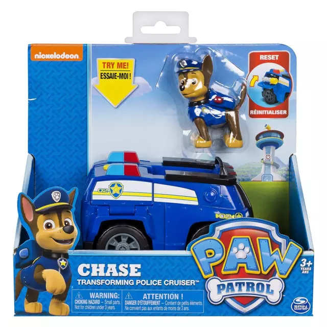 Paw Patrol Chase Transforming Police Cruiser Action Figure Figurines Kid Toy