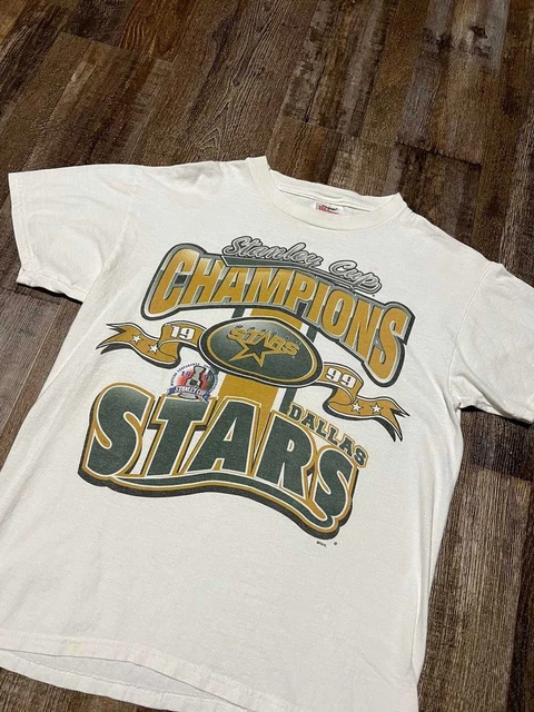 Vintage 90s Stanley Cup Dallas Stars Hockey T Shirt LB1609