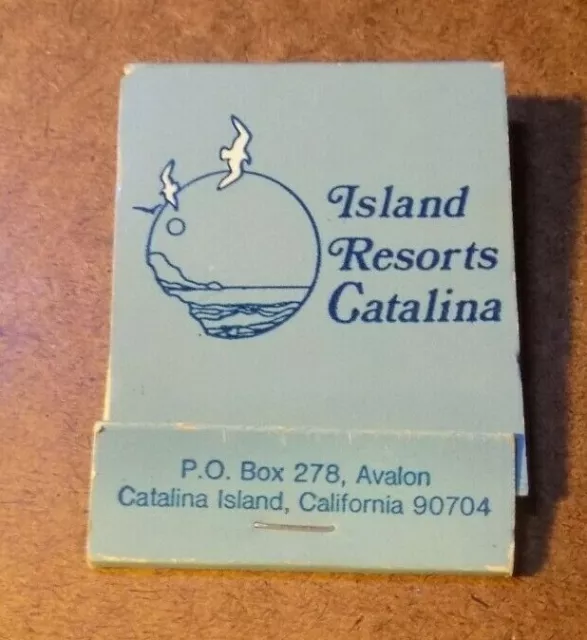 Vtg Advertising Matchbook w/ Matches ISLAND RESORTS Catalina Island, California