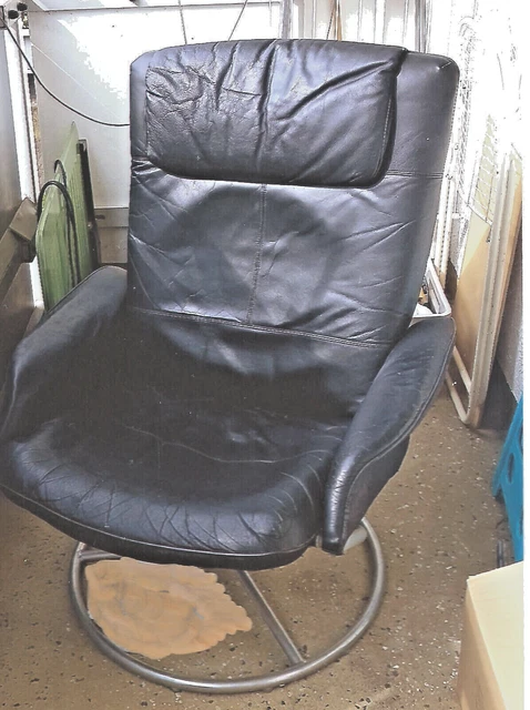IKEA LEDERSESSEL RELAXSESSEL Liegefunktion Ikea schwarz sehr guter