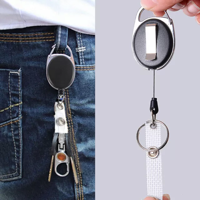 Badge Reel - Retractable Recoil Pass Id Card Holder Key Chain