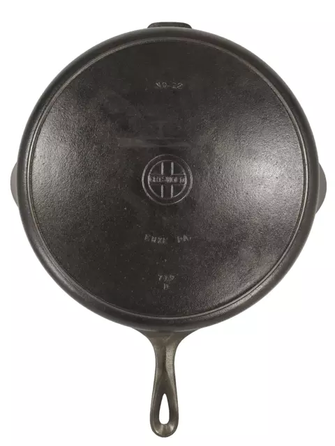 Griswold Cast Iron Skillet #12 Small Block Logo With Heat Ring 719 D Erie PA