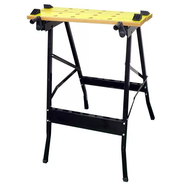 DIY Work Top Bench Table Portable Folding Workbench Workmate With Clamping Vice