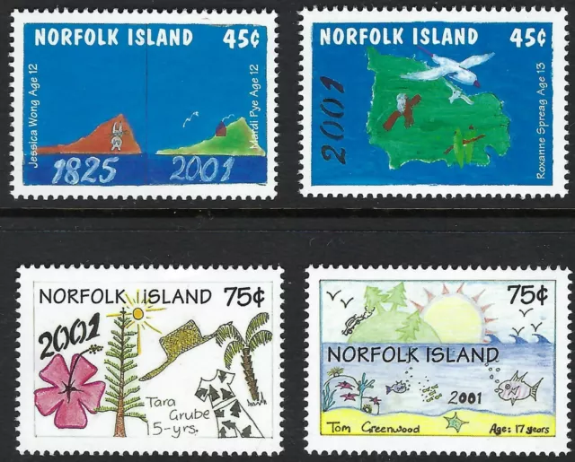 2000 Norfolk Island SG#743-746 New Millennium set of 4 Mint MUH MNH