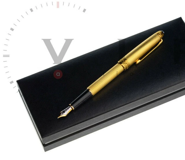 PENNA STILOGRAFICA MONTBLANC Masterpiece Solitaire Vermeil Argento ...