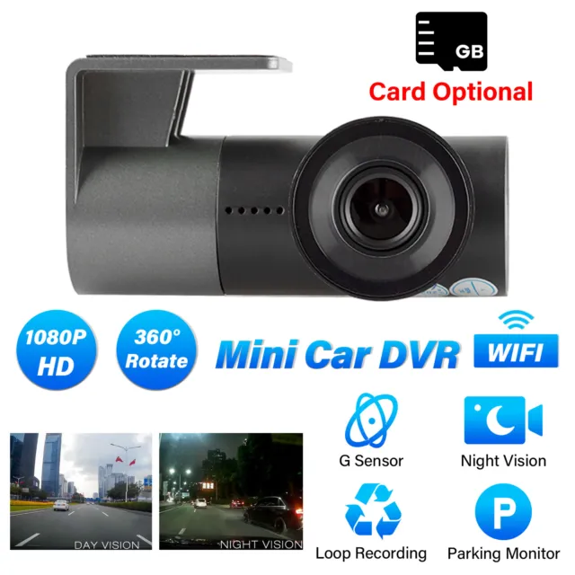1080P HD Pro WiFi Car Dash Cam Hidden Camera Recorder DVR Night Vision Camcorder