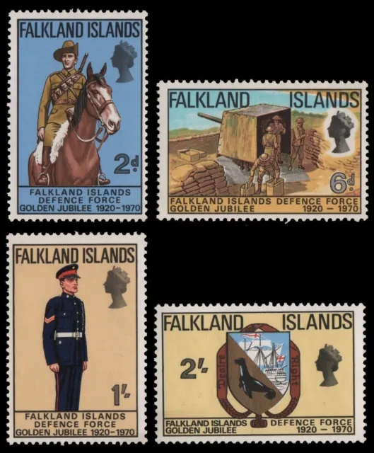 Falkland 1970 - Mi-Nr. 183-186 ** - MNH - Streitkräfte
