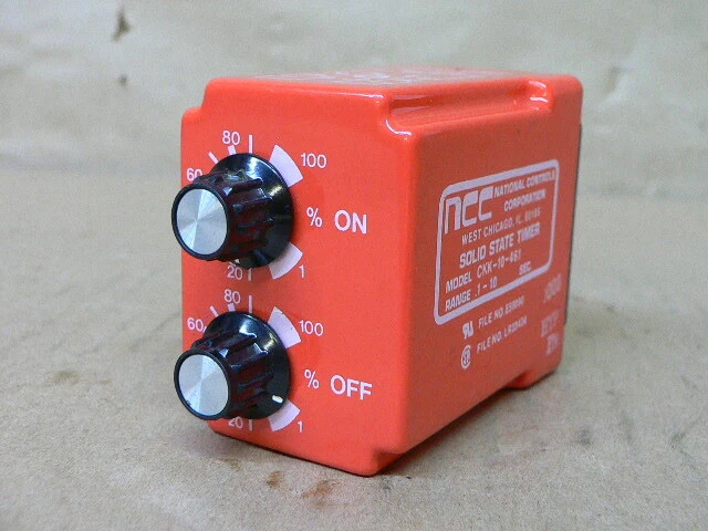 NCC National Controls Corporation CKK-10-461 SOLID STATE TIMER .1-10 SEC