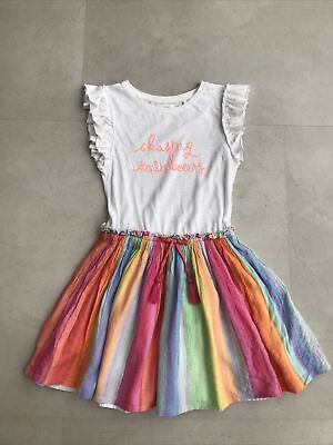 AR Girls Age 8 Years NEXT Chasing Rainbows Dress STUNNING PRETTY PARTY SMART