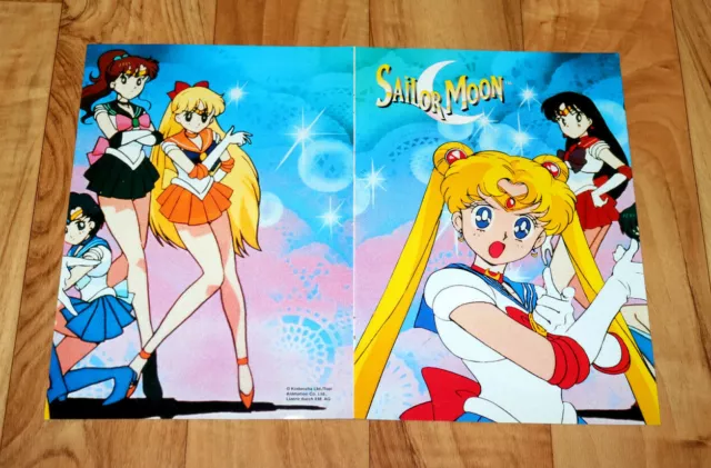 Sailor Moon guardians Mercury, Mars, Jupiter, Venus Manga Anime Old Mini Poster