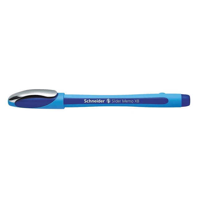 Schneider Slider Memo Ballpoint Pen Extra Broad Point Blue Ink 10/Box (150203)